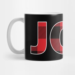 JOY - Buffalo Plaid Mug